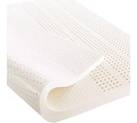 Surmatelas en latex naturel - 100 % latex pur - Taille complète 90 x 230 cm - Durable et résistant aux plis - Confort et soutien haut de gamme - 5,1 cm d'épaisseur pour une meilleure qualité de