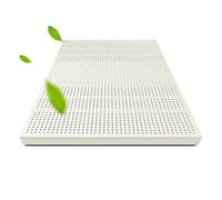 Surmatelas en latex naturel 5 cm - Mousse à mémoire de forme respirante, confortable et durable 90 x 200 cm - Parfait pour un sommeil sain et un soutien durable
