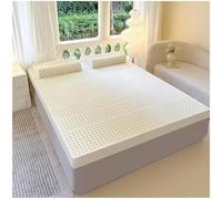 Surmatelas en latex naturel de 7,5 cm d'épaisseur, 100 % latex bio pour soulager la pression, doux et confortable, 210 x 220 cm pour une expérience de sommeil ultime