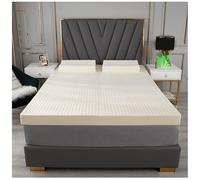 Surmatelas en latex naturel doux de 10 cm d'épaisseur pour soulager la pression, 160 x 220 cm, respectueux de l'environnement, confort pour un meilleur sommeil