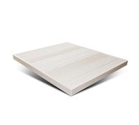 Surmatelas en latex naturel pour grand lit - 5 cm d'épaisseur, doux et portable, housse biologique, respectueux de l'environnement, soulagement de la pression pour un sommeil réparateur, 150 x 200 cm