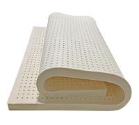 Surmatelas en latex naturel pour grand lit, doux et confortable, 10 cm d'épaisseur, respirant en nid d'abeille, pour lit double, 120 x 200 cm