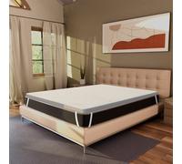 Surmatelas en MemoryFoam 160x195 - haut de 5 cm, déhoussable, zones différenc...