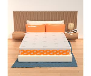 Surmatelas en MemoryFoam 90x190 - haut de 5 cm, déhoussable, tissu AloeVera |...