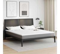 vidaXL Surmatelas 200x200 cm en mousse à mémoire, hypoallergénique, respirant – blanc jacquard