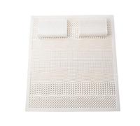 Surmatelas en mousse à mémoire de forme 100 % hypoallergénique de 10 cm d'épaisseur, motif treillis pour grand lit, 120 x 200 cm, rehausseur de matelas pour plus de confort et de soutien, idéal pour