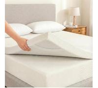 Surmatelas en mousse à mémoire de forme - 105x190cm - Epaisseur 4cm - Anti-acarien - Confort optimal