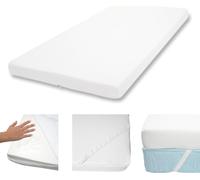 surmatelas en mousse à mémoire de forme 10cm HWC-E63, Surmatelas Protège-matelas ~ 90x200cm Mousse viscoélastique