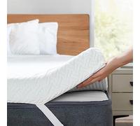 Surmatelas en Mousse à mémoire de Forme | 160x200 CM | Epaisseur 6CM | Housse Amovible et Respirante | Améliore Votre Repos | 100% Mousse à mémoire de Forme | Été et Hiver | Surmatelas 160 x 200