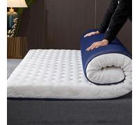 Surmatelas en mousse à mémoire de forme - 4 cm d'épaisseur, coussin pliable respirant pour un sommeil confortable, 150 x 190 cm, surmatelas de sol japonais
