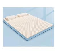 Surmatelas en mousse à mémoire de forme en gel de latex naturel, soutien double face pour un sommeil réparateur, isolation des mouvements, 120 x 200 x 5 cm