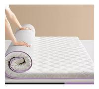 Surmatelas en mousse à mémoire de forme en latex pour grand lit, haut rebond et respirant, idéal pour tous les âges, qualité hôtelière, ne se déforme pas, 120 x 200 x 4,5 cm, blanc