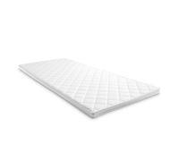Surmatelas en mousse confort 80x200 cm réversible à élasticité ponctuelle Dureté H3 Blanc