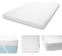 10cm Surmatelas En Mousse À Froid Hwc-E63, Couvre-Matelas, Housse De Matelas 140x200cm Blanc