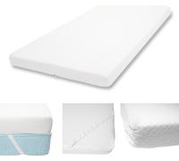 10cm Surmatelas En Mousse À Froid Hwc-E63, Couvre-Matelas, Housse De Matelas 90x200cm Blanc