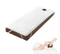 Surmatelas en mousse haute densité avec trou de respiration pour le visage 4 cm d'épaisseur Taille S 70 x 190 cm Coussin de lit pour tables de spa (lit non inclus)