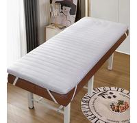 Surmatelas épais de 4 cm, gris, 185 x 70 cm, antidérapant, en mousse haute densité, avec bande élastique, doux, confortable, essentiel pour salon de beauté