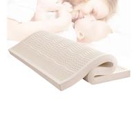 Surmatelas ferme en latex naturel - 7,5 cm d'épaisseur, 100 x 190 cm - Soulagement de la pression pour les maux de dos, respectueux de l'environnement, hypoallergénique, respirant et confortable