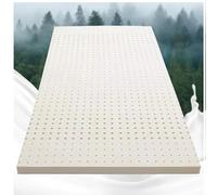 Surmatelas ferme en latex naturel de 10,2 cm, mousse à mémoire de forme, 160 x 200 cm, confort haut de gamme pour une meilleure qualité de sommeil
