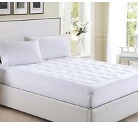 Surmatelas - Fibres Creuses Siliconés 5cm - Finition Élastique - 100% Percale - 80 Fils Tissage serré - 160x200 cm