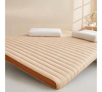 Surmatelas futon en mousse à mémoire de forme de 6 cm d'épaisseur, 120 x 200 cm, tapis de sol japonais antidérapant, respirant et pliable pour camping et dortoir, lit double