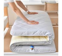 Surmatelas futon japonais, 9 cm d'épaisseur, pliable, enroulable, portable, pour chambre à coucher, dortoir, camping, taille simple/double, 150 x 190 cm