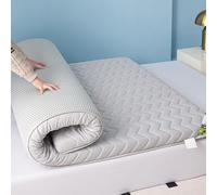 Surmatelas futon japonais gris, 70 x 180 cm, 5 cm/8 cm d'épaisseur, respirant et confortable, pliable, pour dortoirs et usage domestique