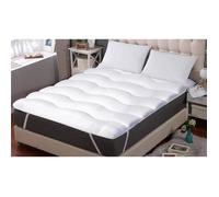 Surmatelas Glory Cloud Blanc 140x190cm | Epaisseur 5cm | Moelleux et épais | Confort Cocooning