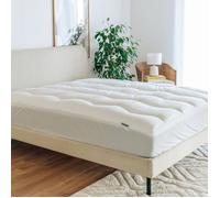 Surmatelas housse - HYPNIA - Nuage - Satin de coton - 80x200 cm - Épaisseur 10 cm