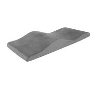 Surmatelas Incurvé en Mousse à Mémoire de Forme pour Salon de Beauté, Matelas à Cils et Table de Massage (Gris)