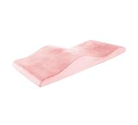 Surmatelas Incurvé en Mousse à Mémoire de Forme pour Salon de Beauté, Matelas à Cils et Table de Massage (Rose)