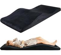 Surmatelas Incurvé en Mousse à Mémoire de Forme pour Salon de Beauté, Table Extension de Cils (Noir)