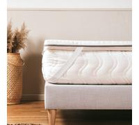 Surmatelas Latex Naturel Blanc 90X190