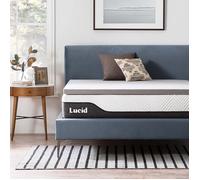 Surmatelas - Lucid - LU5C121930BT-EU - Mousse à mémoire de forme - Charbon de bambou - 120 x 190 cm