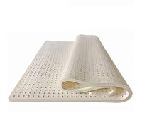 Surmatelas luxueux en latex naturel pour soulager les points de pression et le soutien des épaules, des hanches, du dos et des genoux, 2,5 cm d'épaisseur, 120 x 200 cm