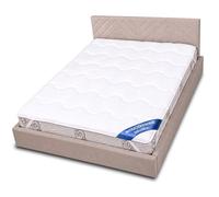 Surmatelas Matelassé 160x200 cm - Protège matelas 4 élastiques aux coins - respirant & lavable en machine