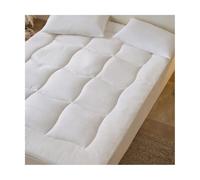 Surmatelas matelassé en peluche douce avec sangles élastiques antidérapantes - Rembourrage 100 % coton - Queen size - 150 x 200 cm