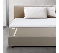 Surmatelas Memoire de forme (100x190cm)-H3 | Topper Correcteur De Matelas 6 cm | Sur-Matelas pour Adulte Ergonomique | Couvre-Matelas Rembourré avec Housse Amovible | Antibactérien & Antifongique