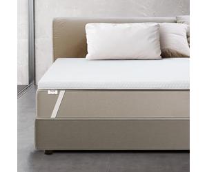 Surmatelas Memoire de forme (75x180cm)-H3 | Topper Correcteur De Matelas 6 cm | Sur-Matelas pour Adulte Ergonomique | Couvre-Matelas Rembourré avec Housse Amovible | Antibactérien & Antifongique