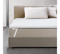 Surmatelas Memoire de forme (85x200cm)-H3 | Topper Correcteur De Matelas 6 cm | Sur-Matelas pour Adulte Ergonomique | Couvre-Matelas Rembourré avec Housse Amovible | Antibactérien & Antifongique