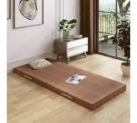 Surmatelas pliable en mousse à mémoire de forme - Matelas de couchage portable à quatre volets pour voyage et utilisation pour les invités avec housse lavable - Matelas de sol confortable