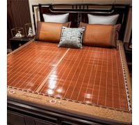 Surmatelas pliable en rotin rafraîchissant - Tapis de lit double face en bambou respirant pour temps chaud, confortable, idéal pour les solutions de sommeil d'été