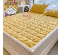 Surmatelas Polaire Doux d'hiver, Couvre-lit Simple et Double, Drap de lit Pliable, Tapis de Tatami Fin, Couverture de Matelas Chaude