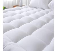 Surmatelas pour lit simple 10 cm extra épais 1100 g/m² matelassé en microfibre hypoallergénique avec sangles élastiques solides 90 x 190 cm