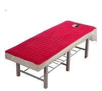 Surmatelas Pour Table De Massage Matelas de beauté avec trous/sans trous Massage et physiothérapie Tuina salon fin antidérapant(Red Thin W Hole,190cm80cm)