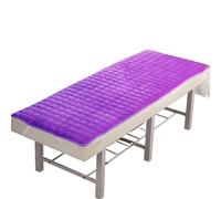 Surmatelas Pour Table De Massage Matelas de beauté avec trous/sans trous Massage et physiothérapie Tuina salon fin antidérapant(Purple2 Thin No Hole,190cm70cm)
