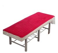 Surmatelas Pour Table De Massage Matelas de beauté avec trous/sans trous Massage et physiothérapie Tuina salon fin antidérapant(Red Thin No Hole,180cm70cm)