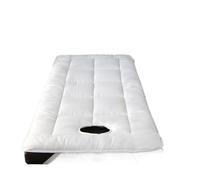 Surmatelas Pour Table De Massage Matelas De Lit Salon Beauté, Coussin Épais, Antidérapant, Tapis Salle, Massage Avec Trou(White,80x185cm)