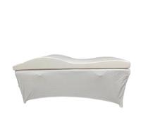 Surmatelas Pour Table De Massage Matelas De Massage Et Housse Wave En Mousse À Mémoire Forme For Salon Beauté(White Set)