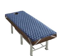 Surmatelas Pour Table De Massage Surmatelas de lit salon beauté Matelas coussin épais Tapis salle antidérapant Coussin massage Tuina avec trou(Blue,75x190cm)